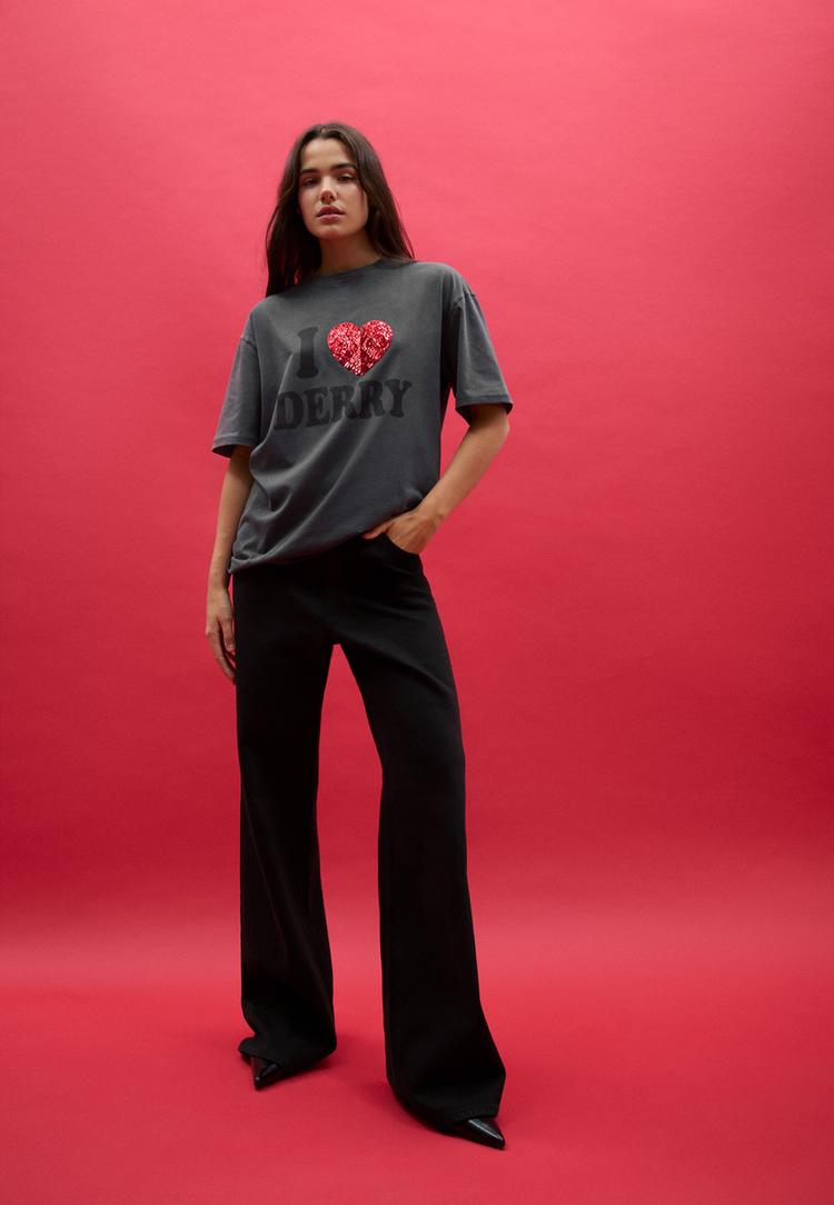 camiseta oversize derry efecto lavado