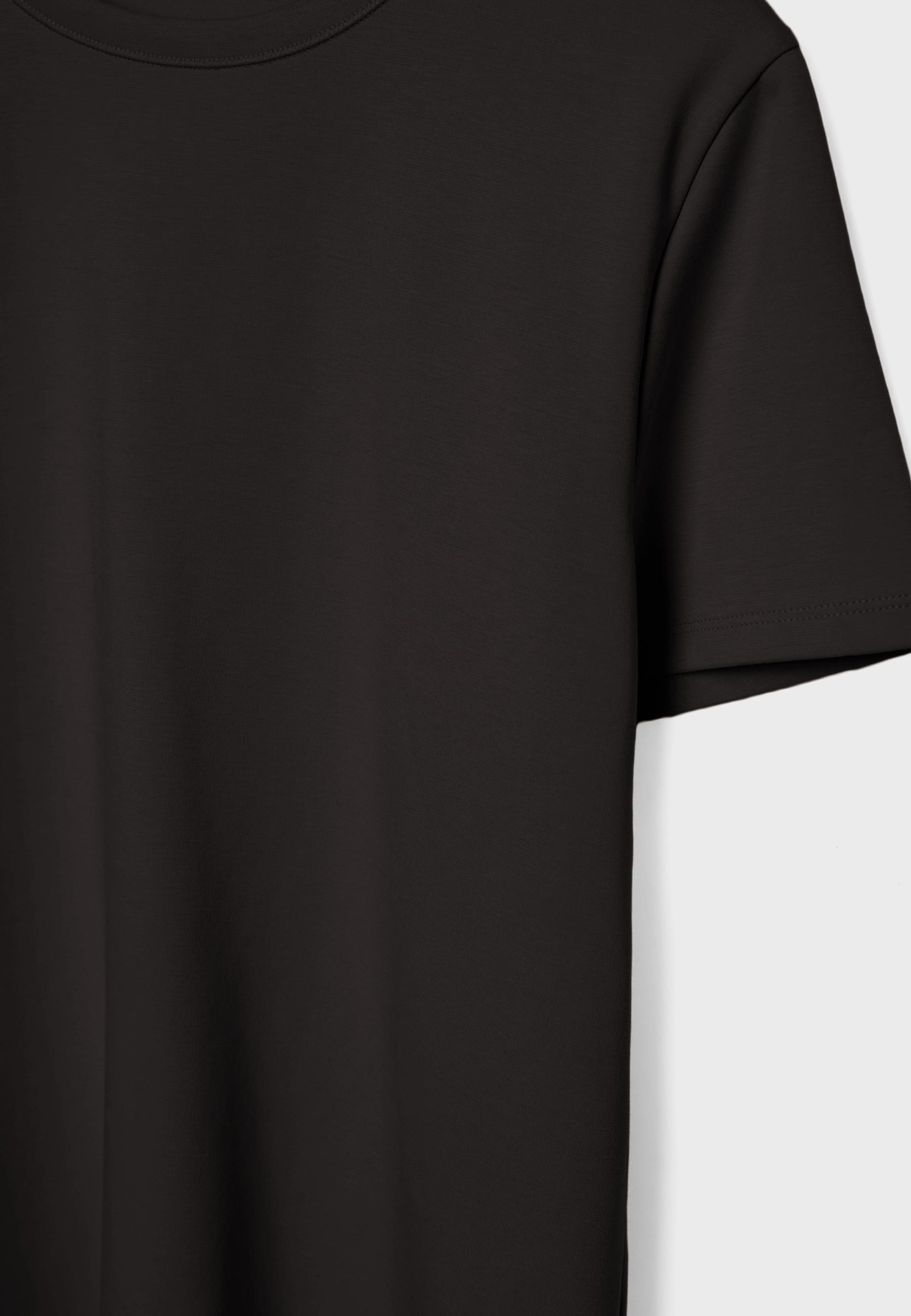 Basic regular fit soft-touch T-shirt — Brown