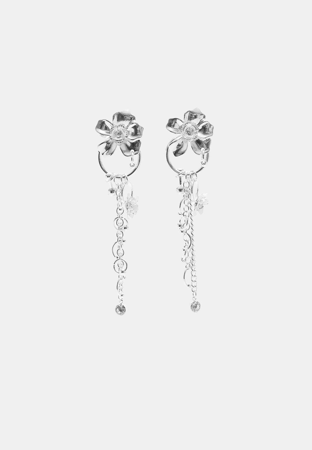 Pendiente flor cascada cadenas
