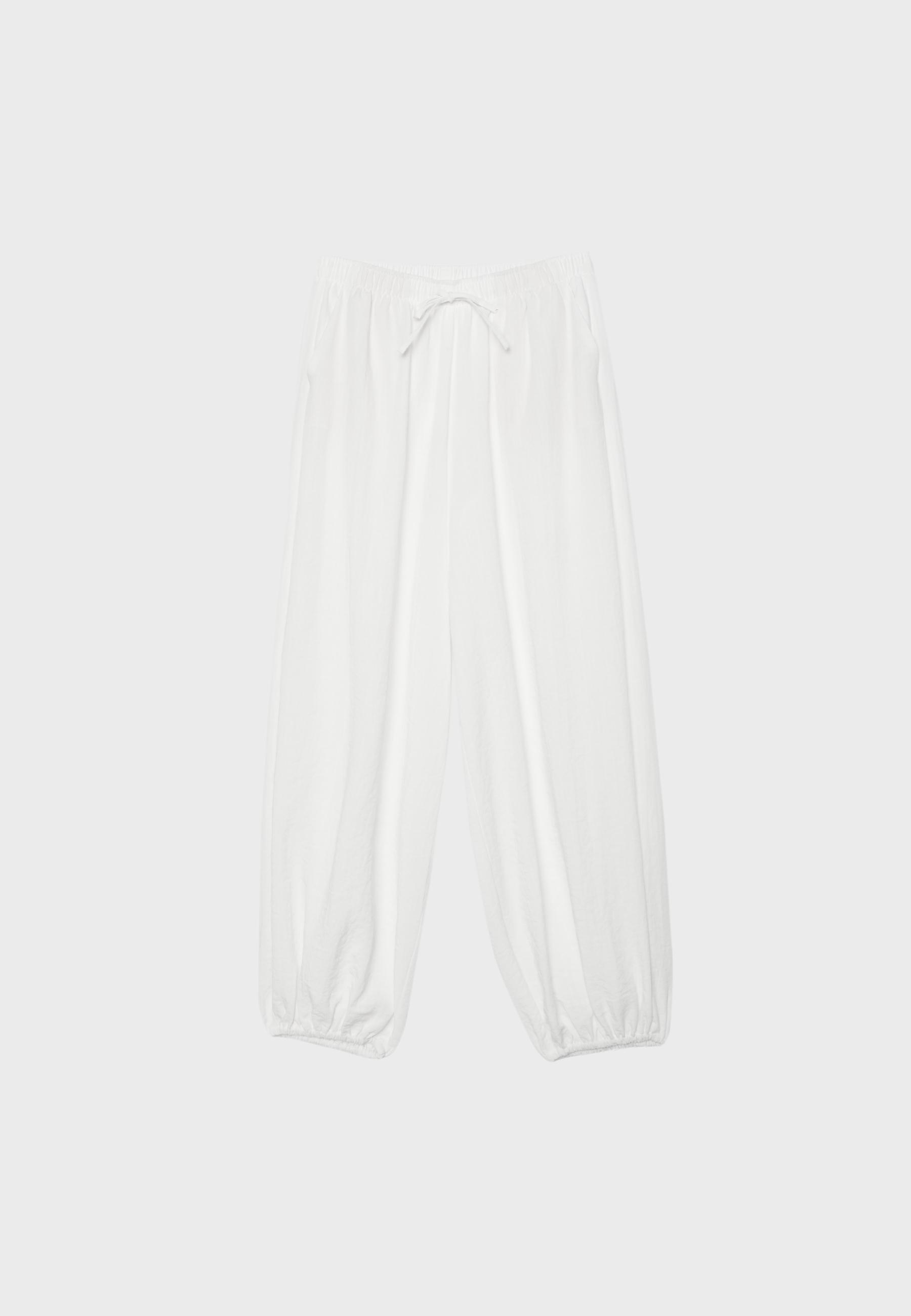 Flowy sarouel trousers — Ecru