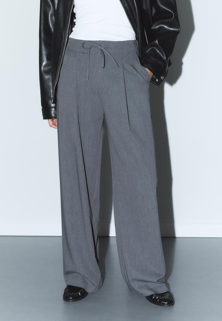 pantalon vestir pinza cordones