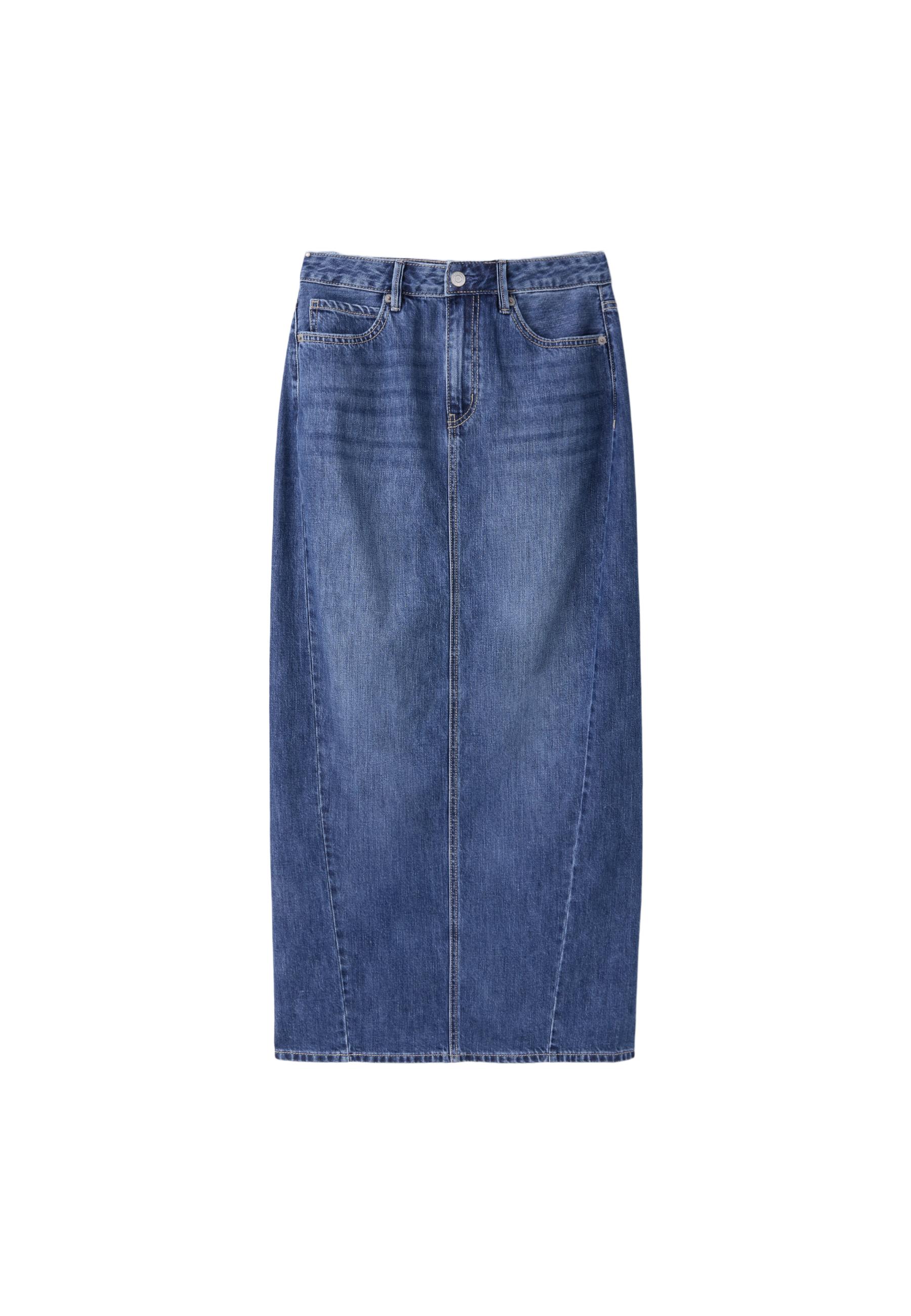 Stradivarius Uzun denim etek görsel 4