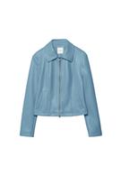 Vücuda oturan suni deri ceket - Görsel 9