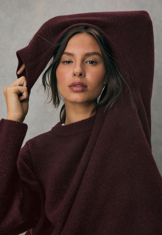 gebreide trui met zachte textuur