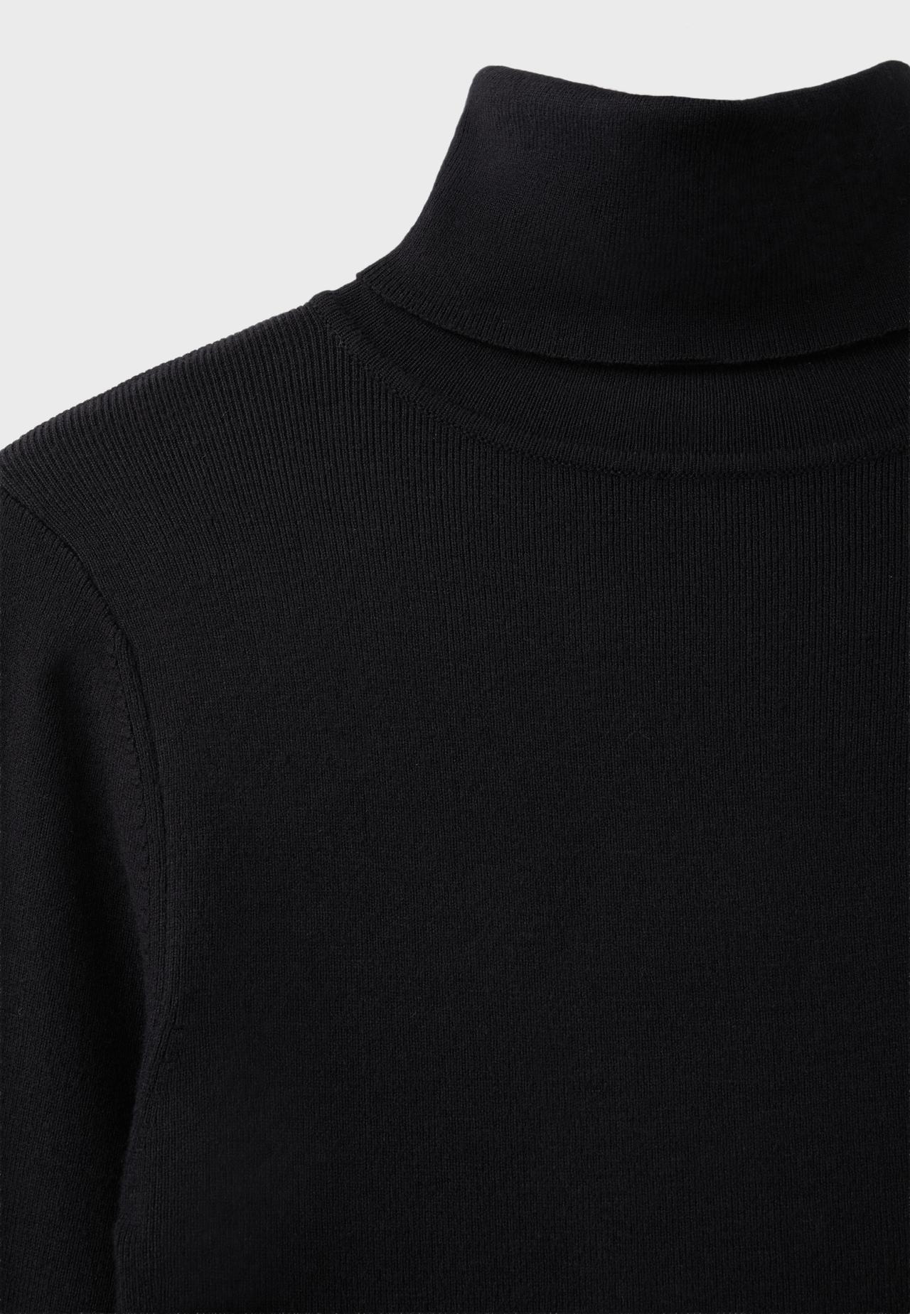 Basic turtleneck jumper — Black