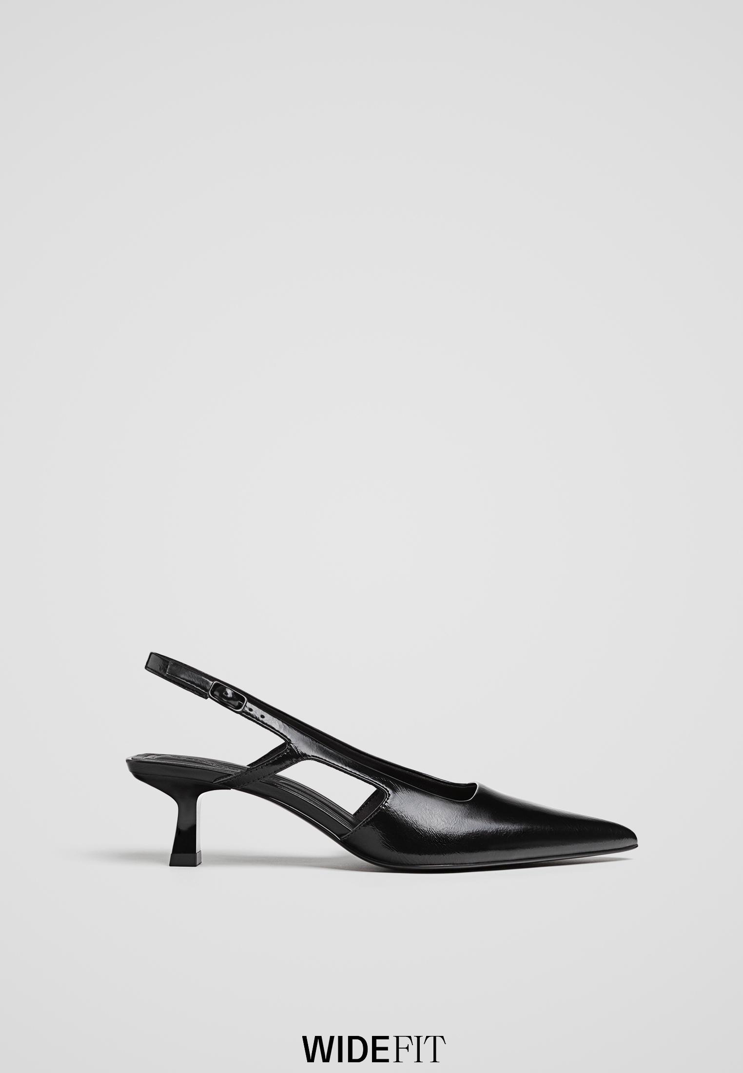Wide fit slingback kitten heels women s fashion stradivarius