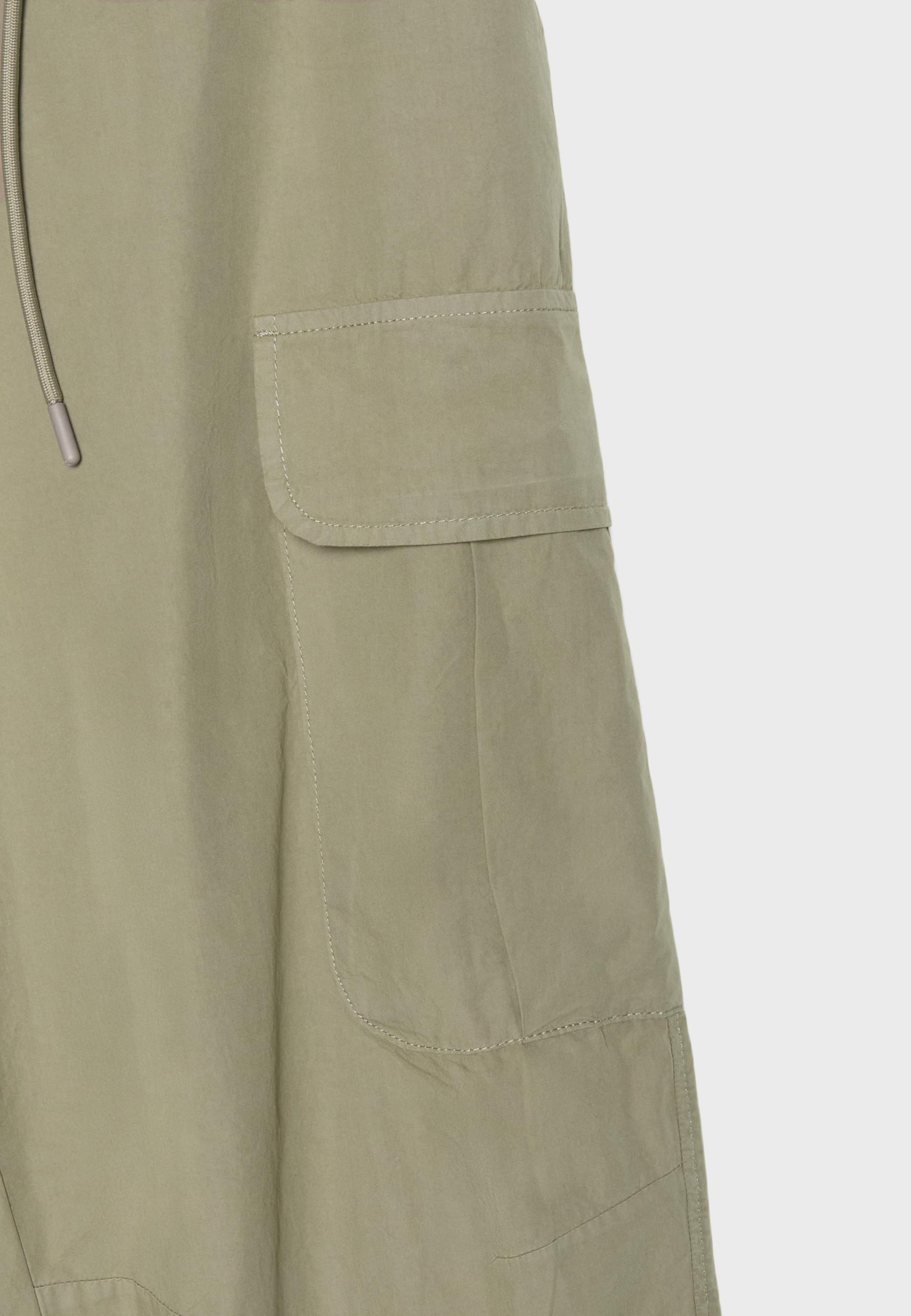 Poplin cargo trousers — Khaki