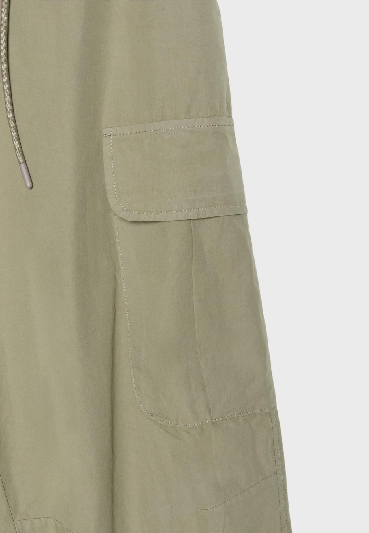 Poplin cargo trousers — Khaki