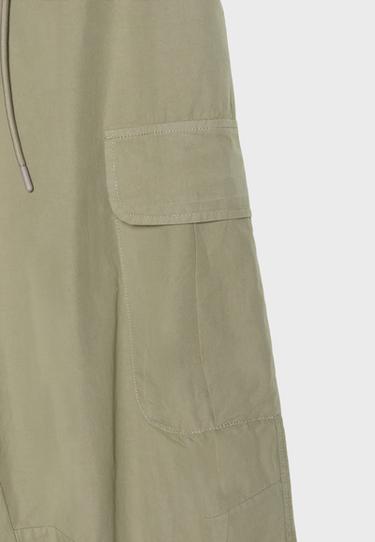 Poplin cargo trousers — Khaki 8