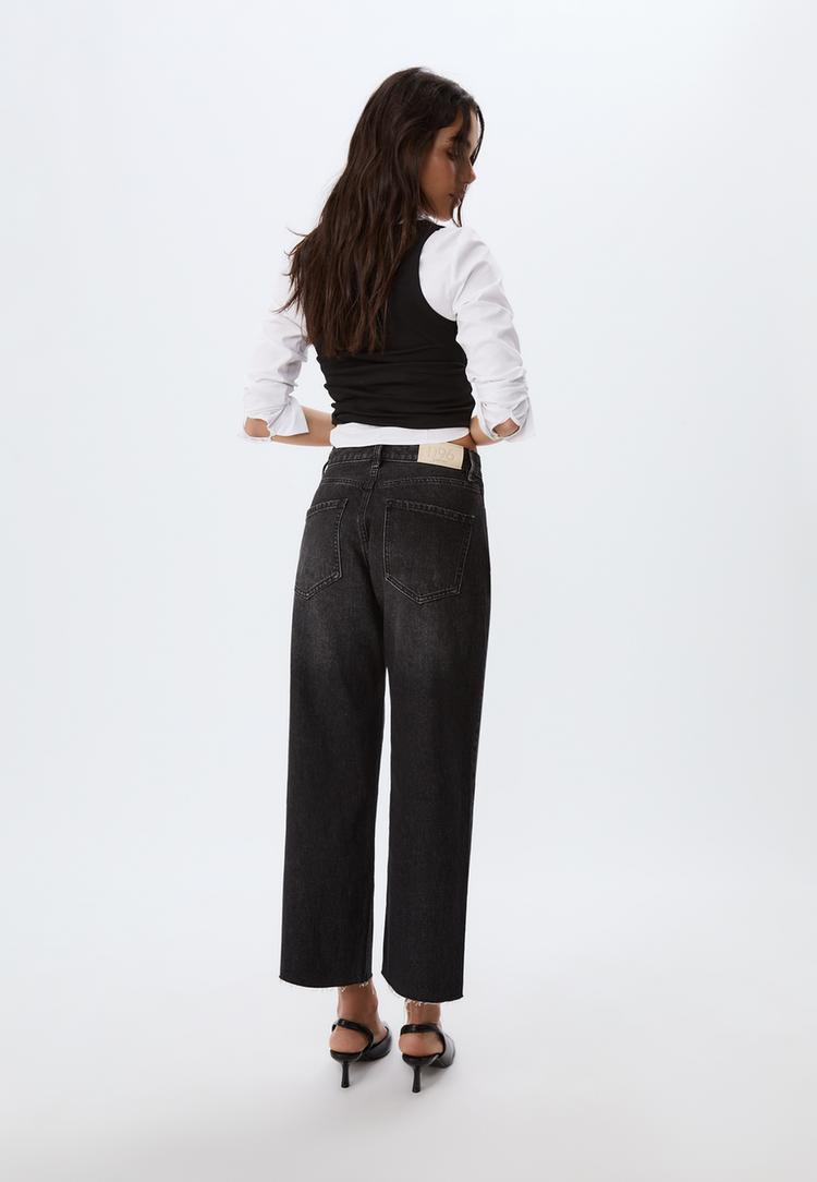d96 jeans straight cropped
