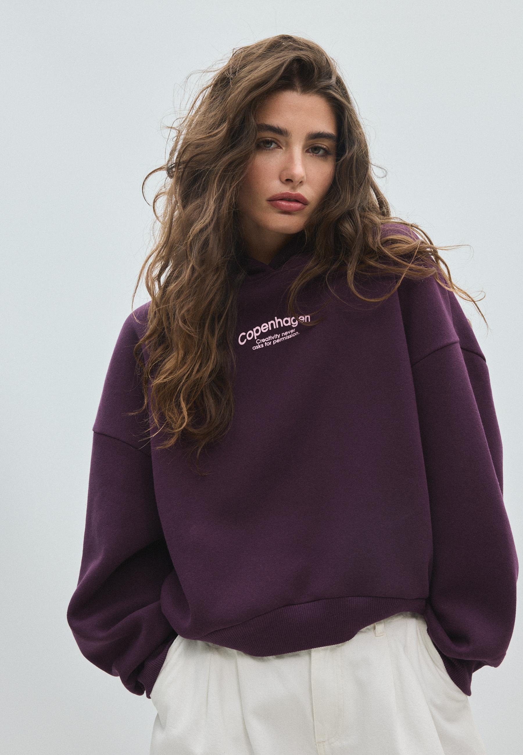 Oversized graphic sweatshirt — Purple