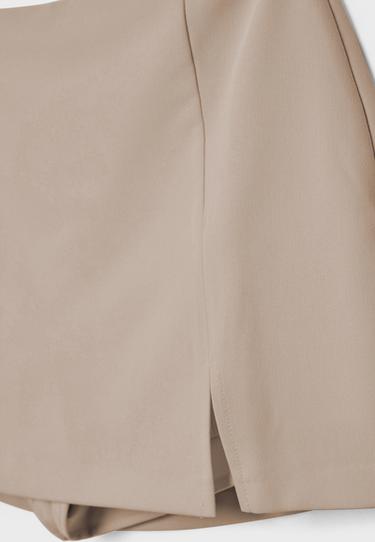 Side split skort — Beige 8