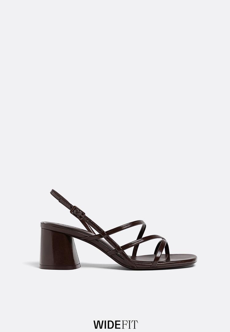 wide fit block heel sandals