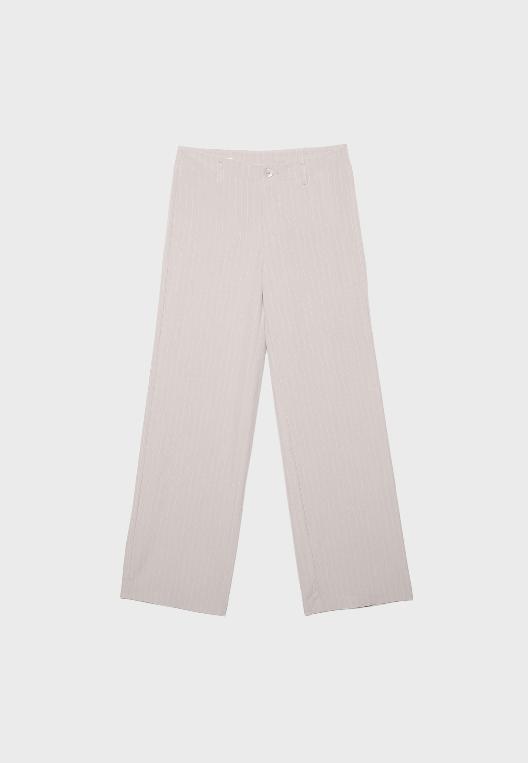 Dar kesim düz paça klasik pantolon - Görsel 6