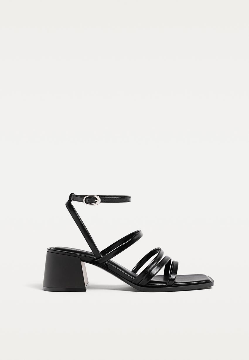 Sandales à talon large - Toutes femme | Stradivarius France