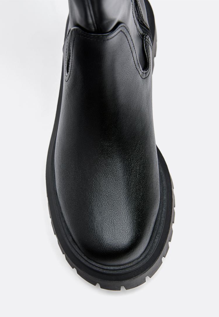 flat knee high boots