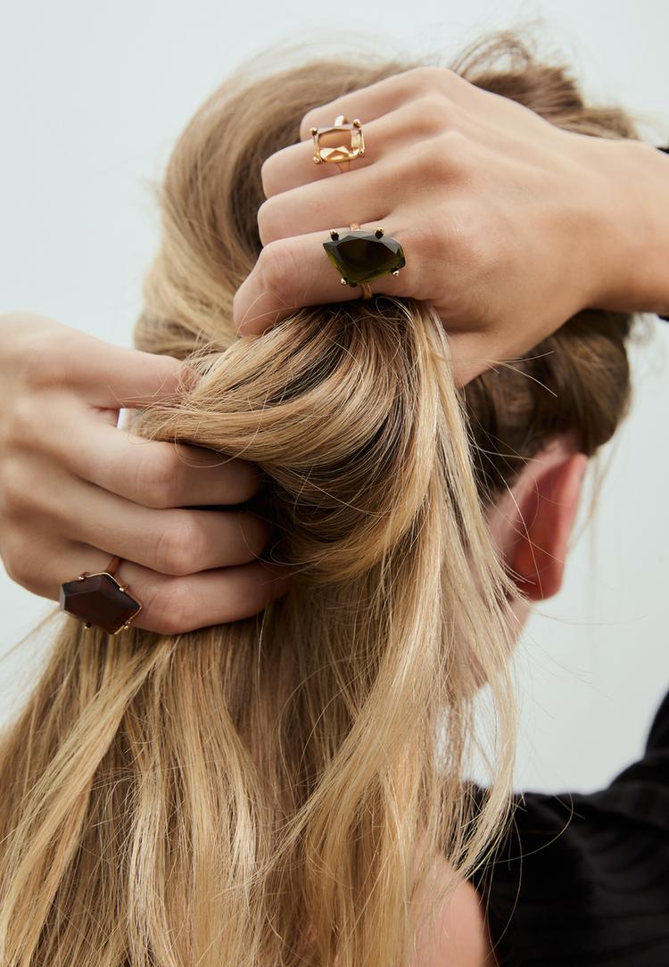 set 3 anillos combinados