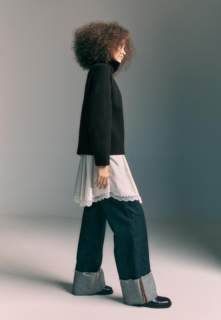 pull regular a col montant