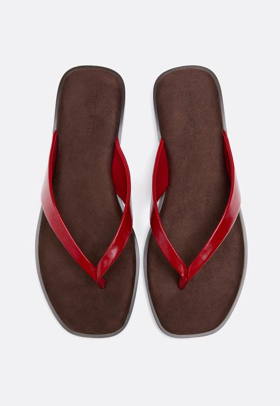 sandalias planas thong