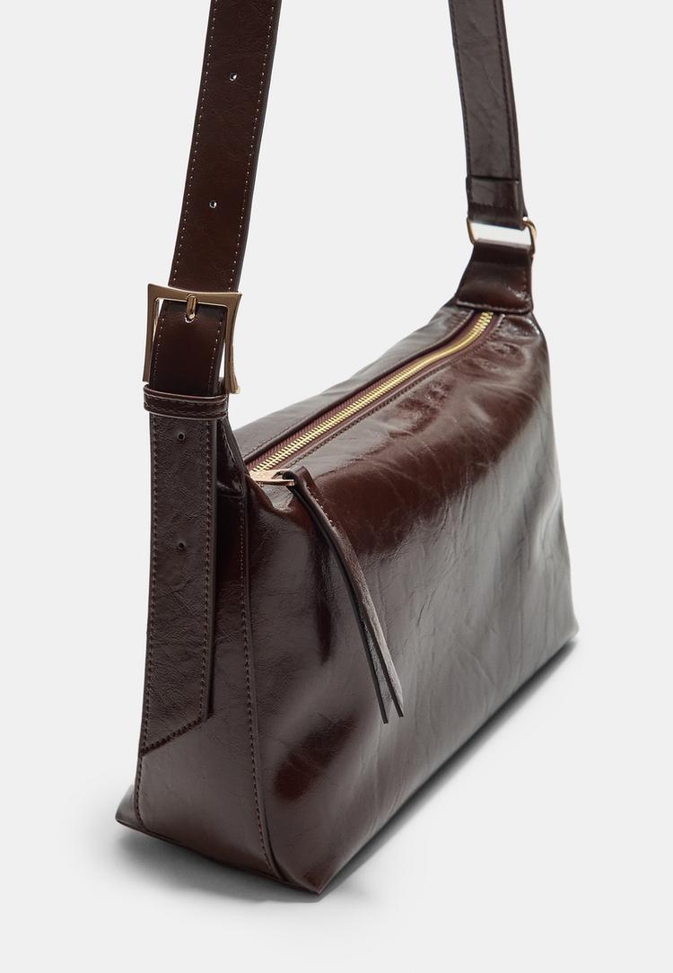 crossbody bag with buckle