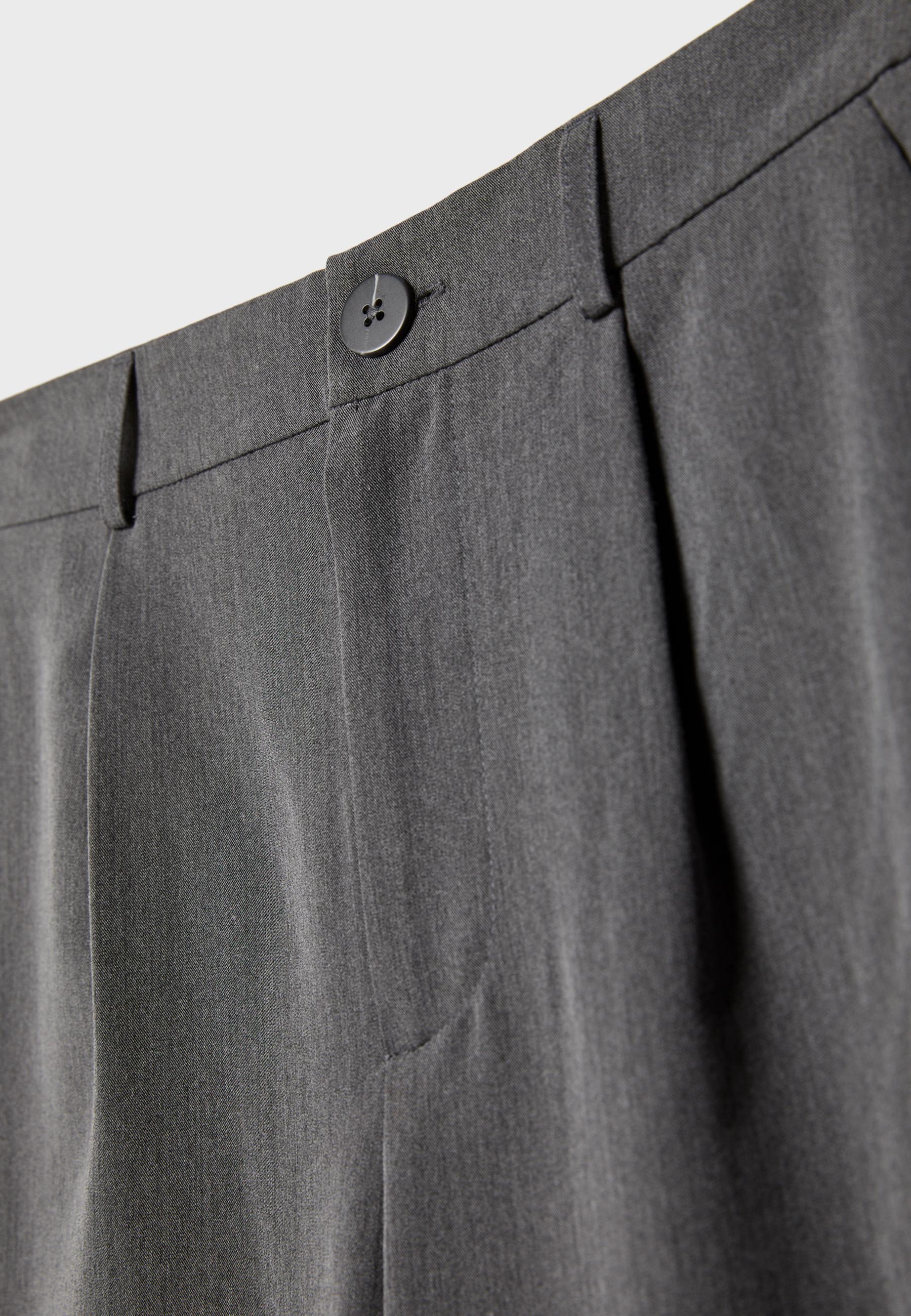 Straight-leg smart trousers — Dark grey