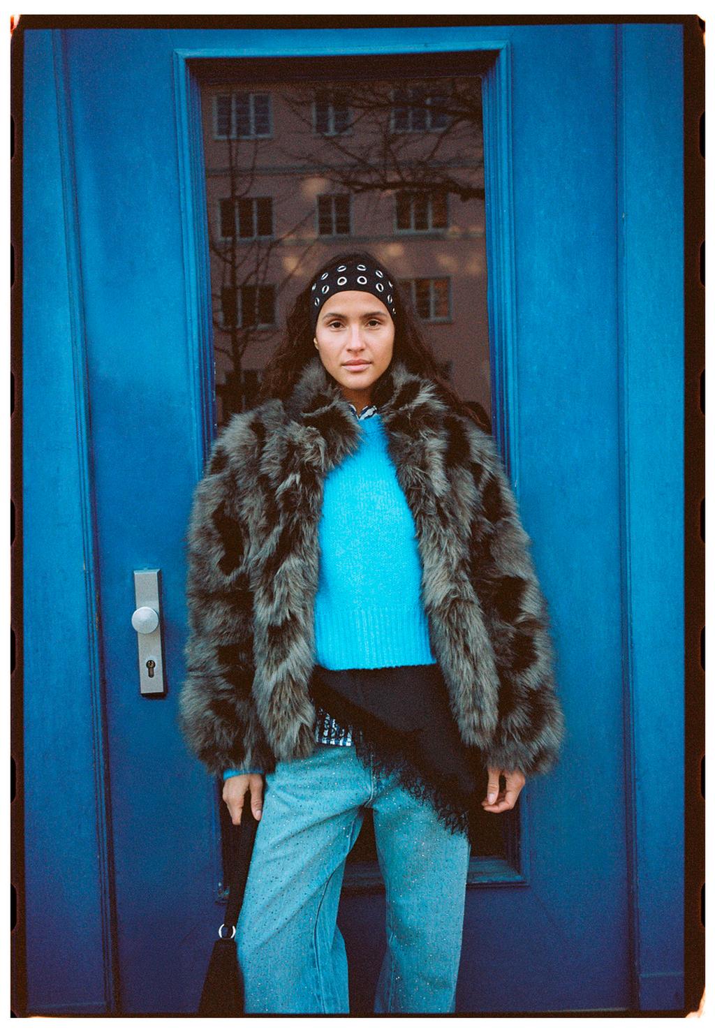 Faux Fur Bomber Jacket