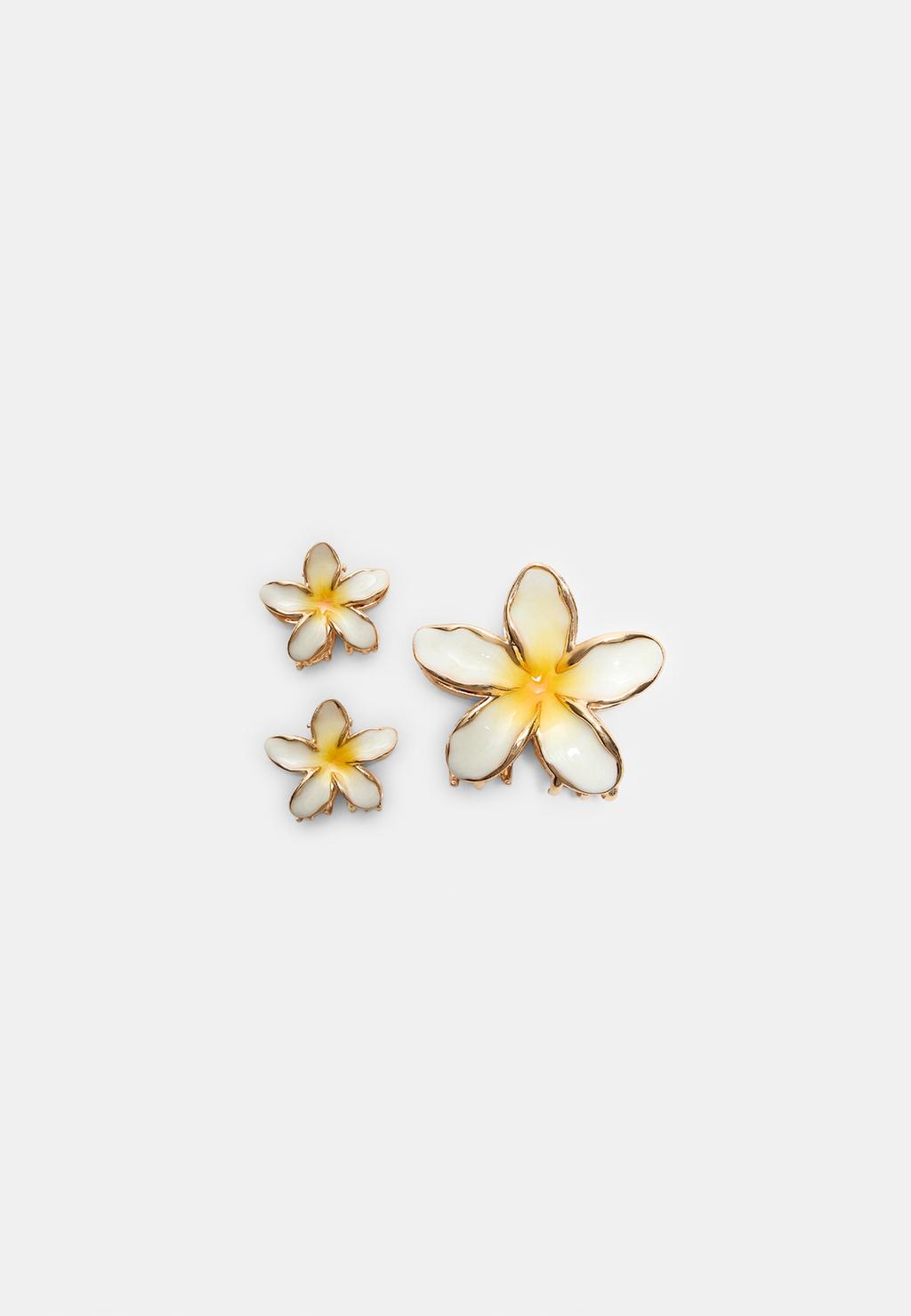 Lot de 3 pinces à fleurs