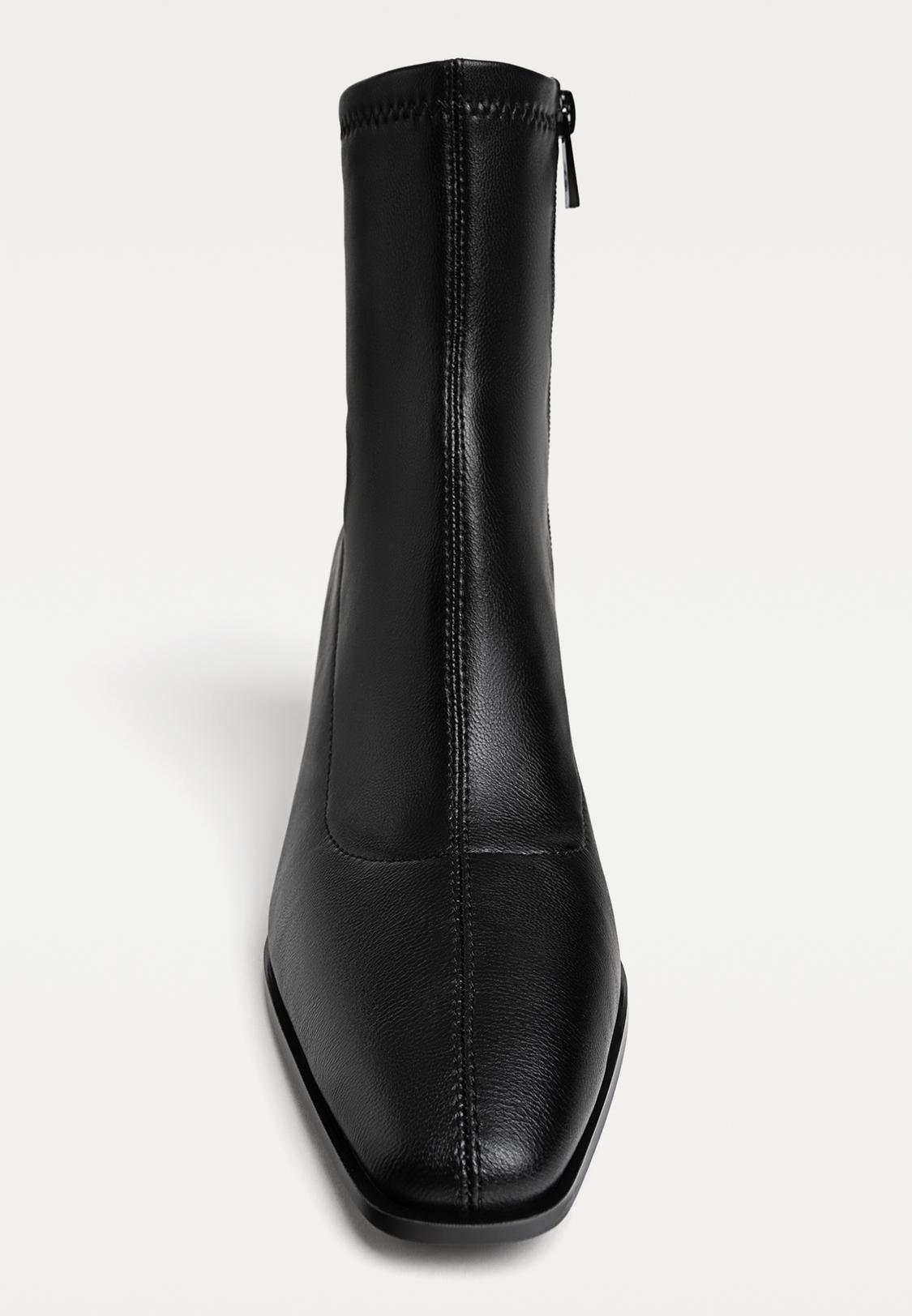 Stradivarius Bottes Noires Zalando Bottines Talon Stretch