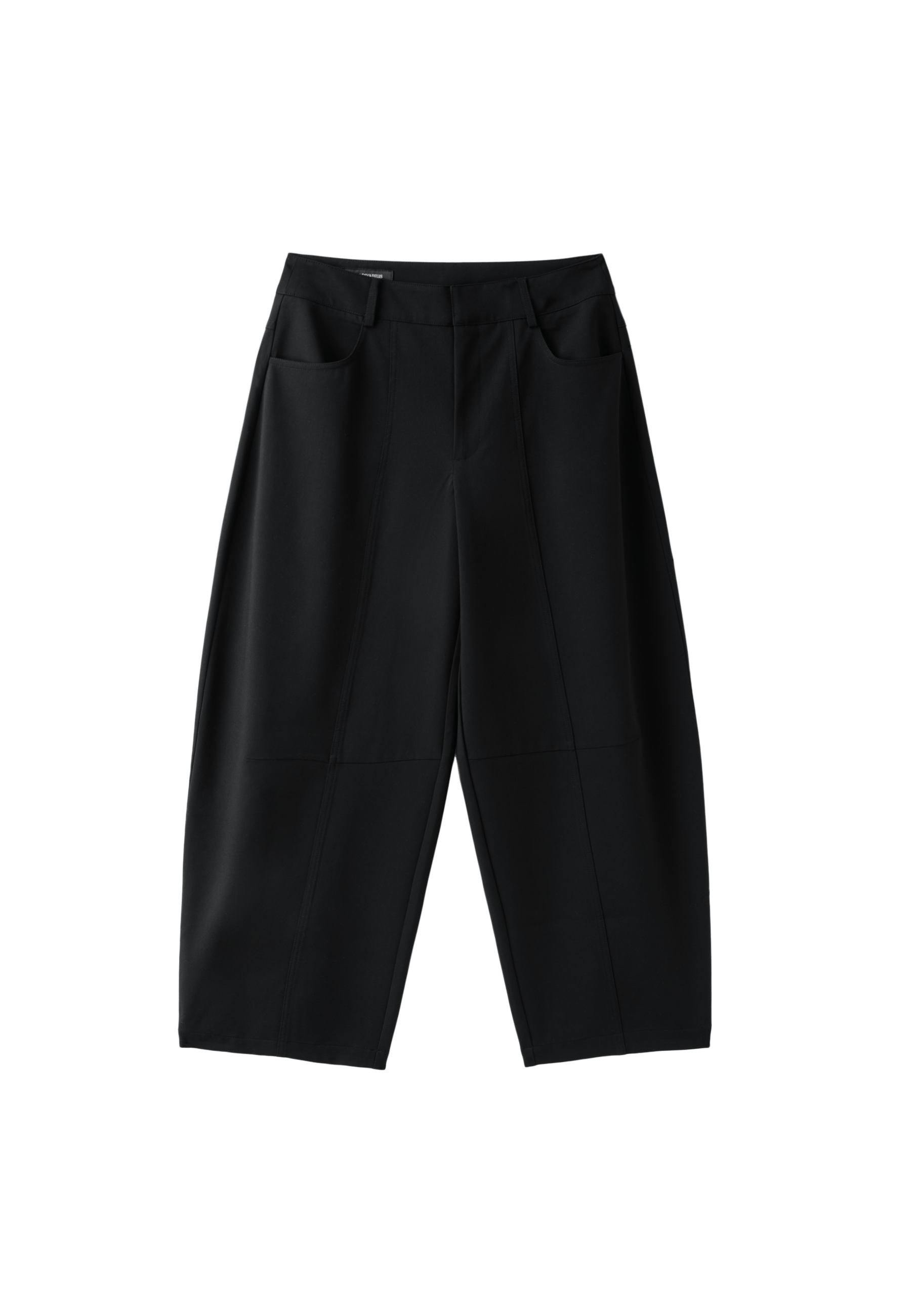 Tailored barrel trousers — Black