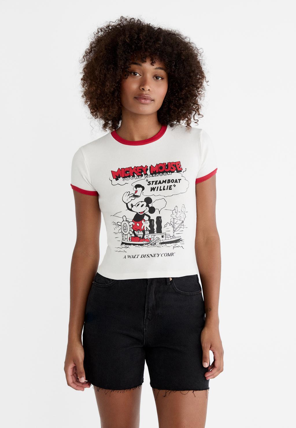 Mickey Mouse print T-shirt