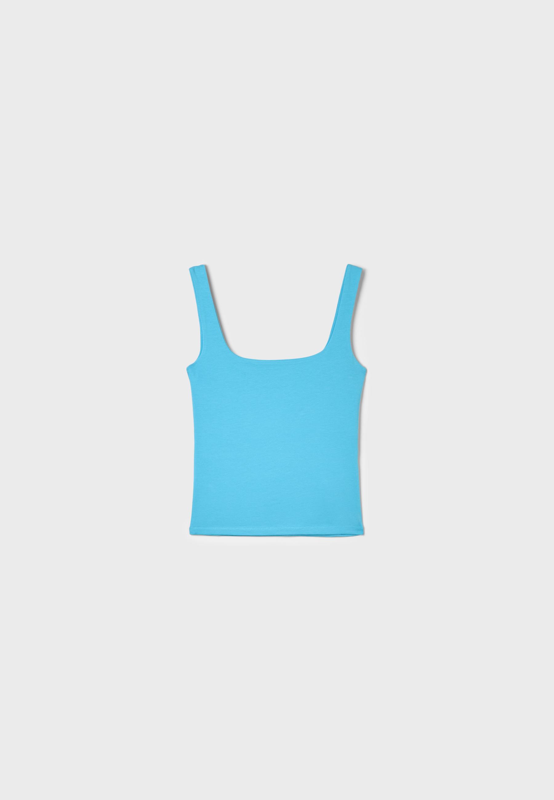 Wide strap top — Turquoise