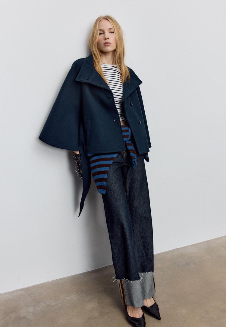 Stradivarius Mjuk Capejacka Xs-S