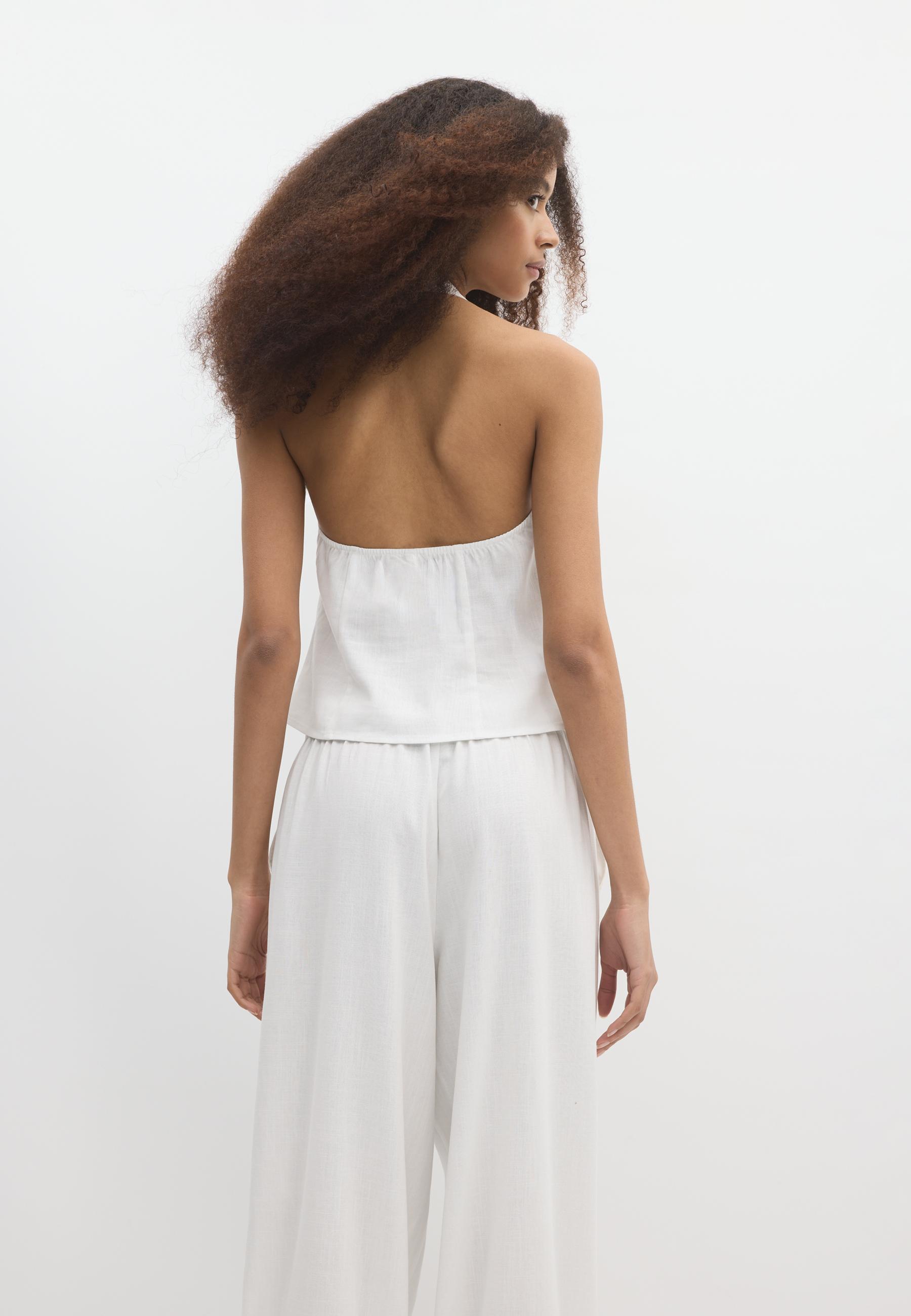 Qipao halter yaka düğmeli üst - Görsel 21