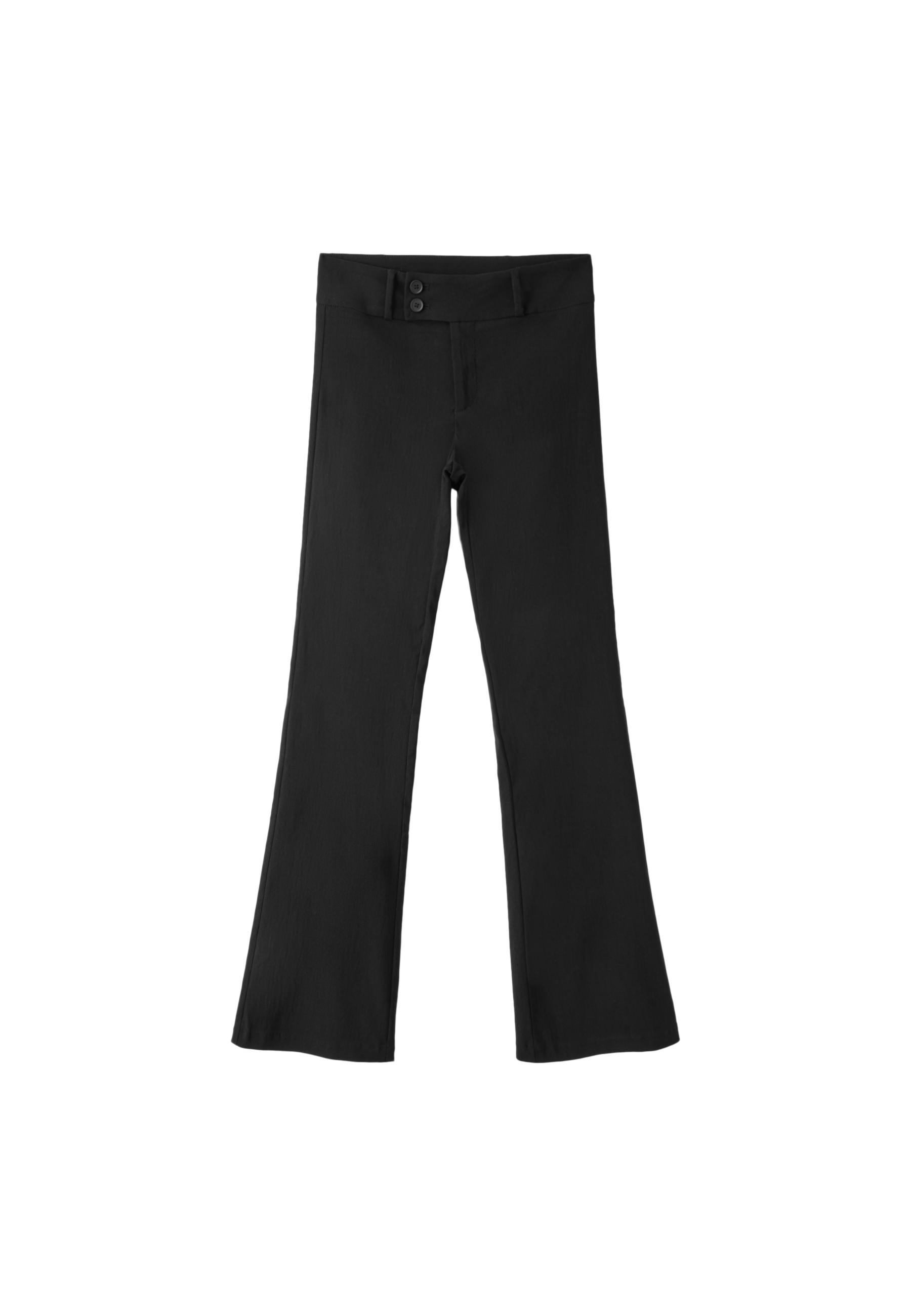 Bengaline bell bottom trousers — Black