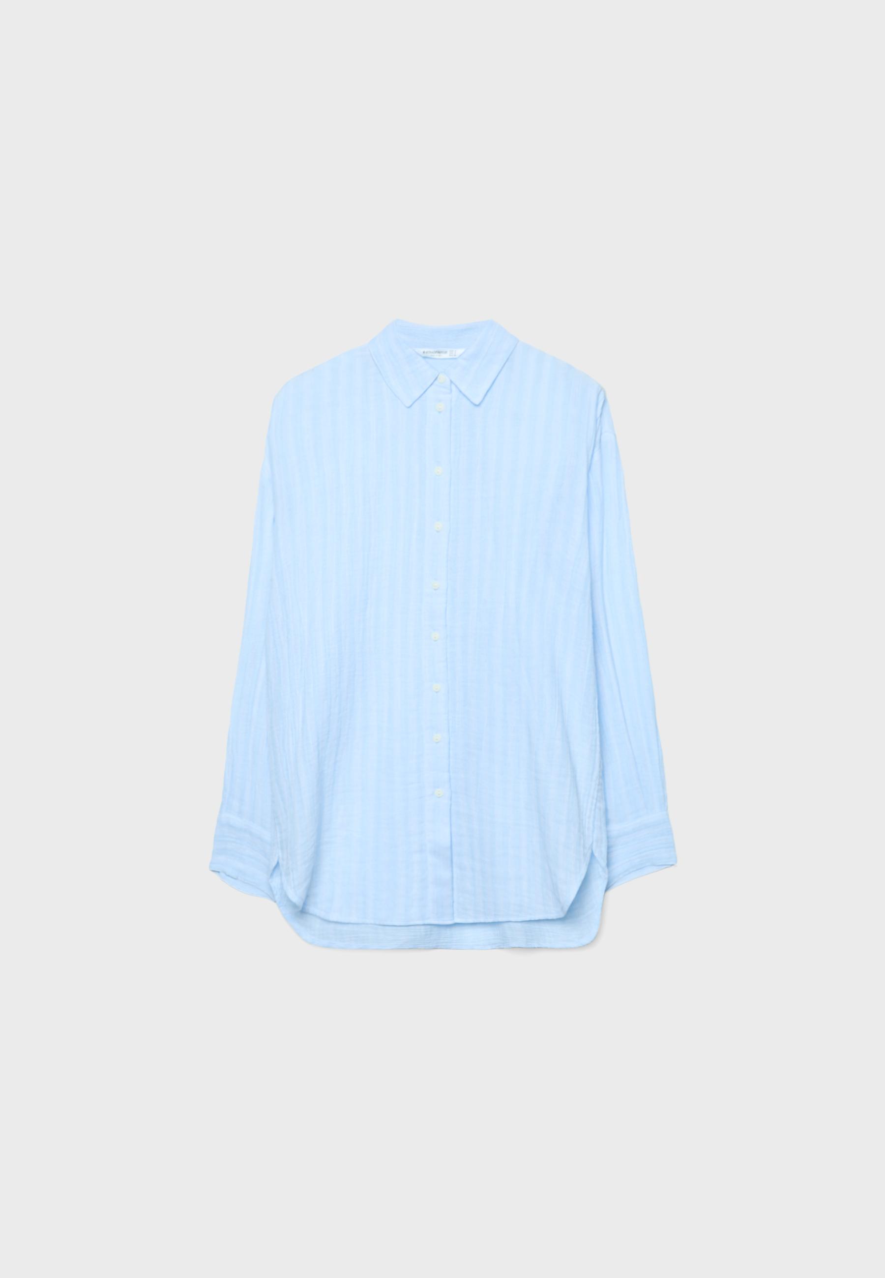 Basic double fabric shirt — Sky blue