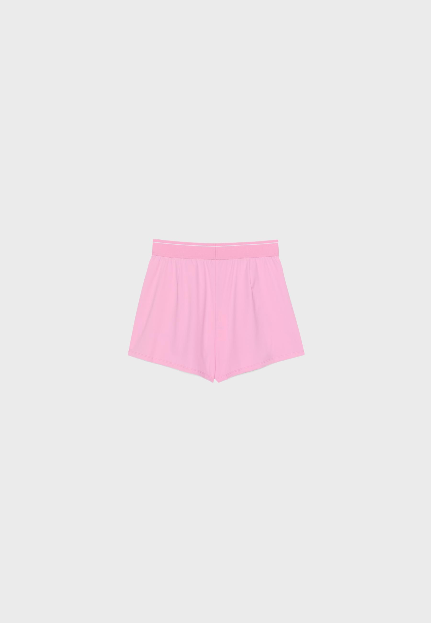 Smart shorts with elasticated waistband — Bubblegum pink