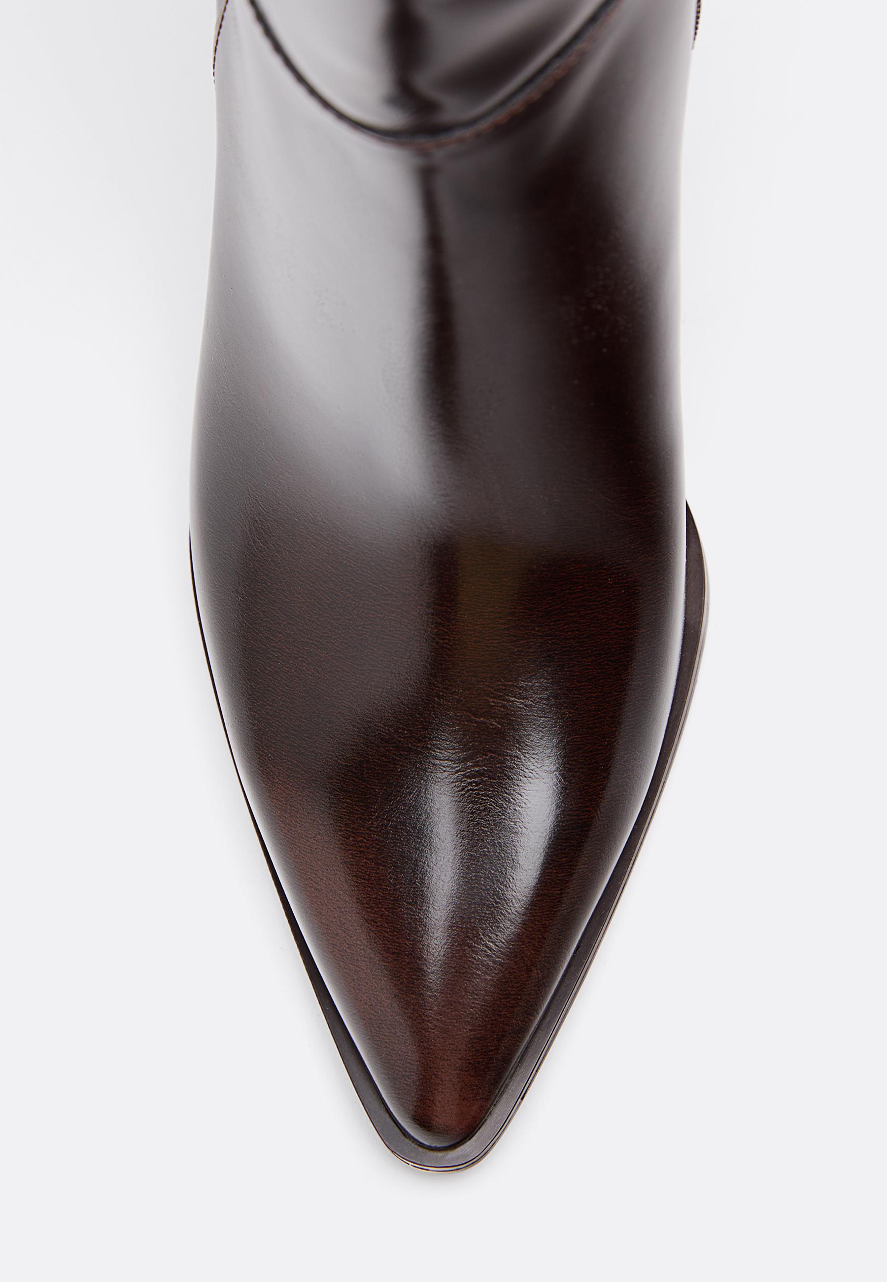 Brown High-Heel Boots — BROWN