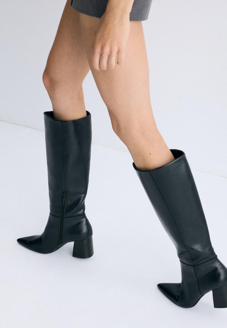 High heel boots — BLACK 
