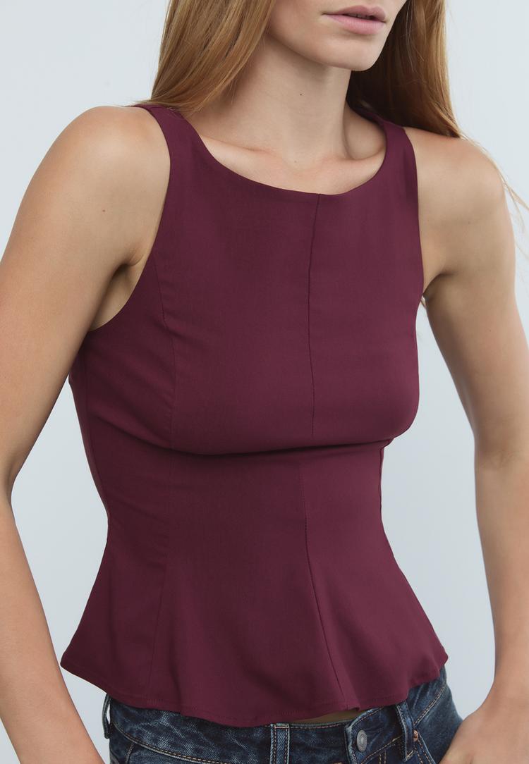 kolsuz peplum top