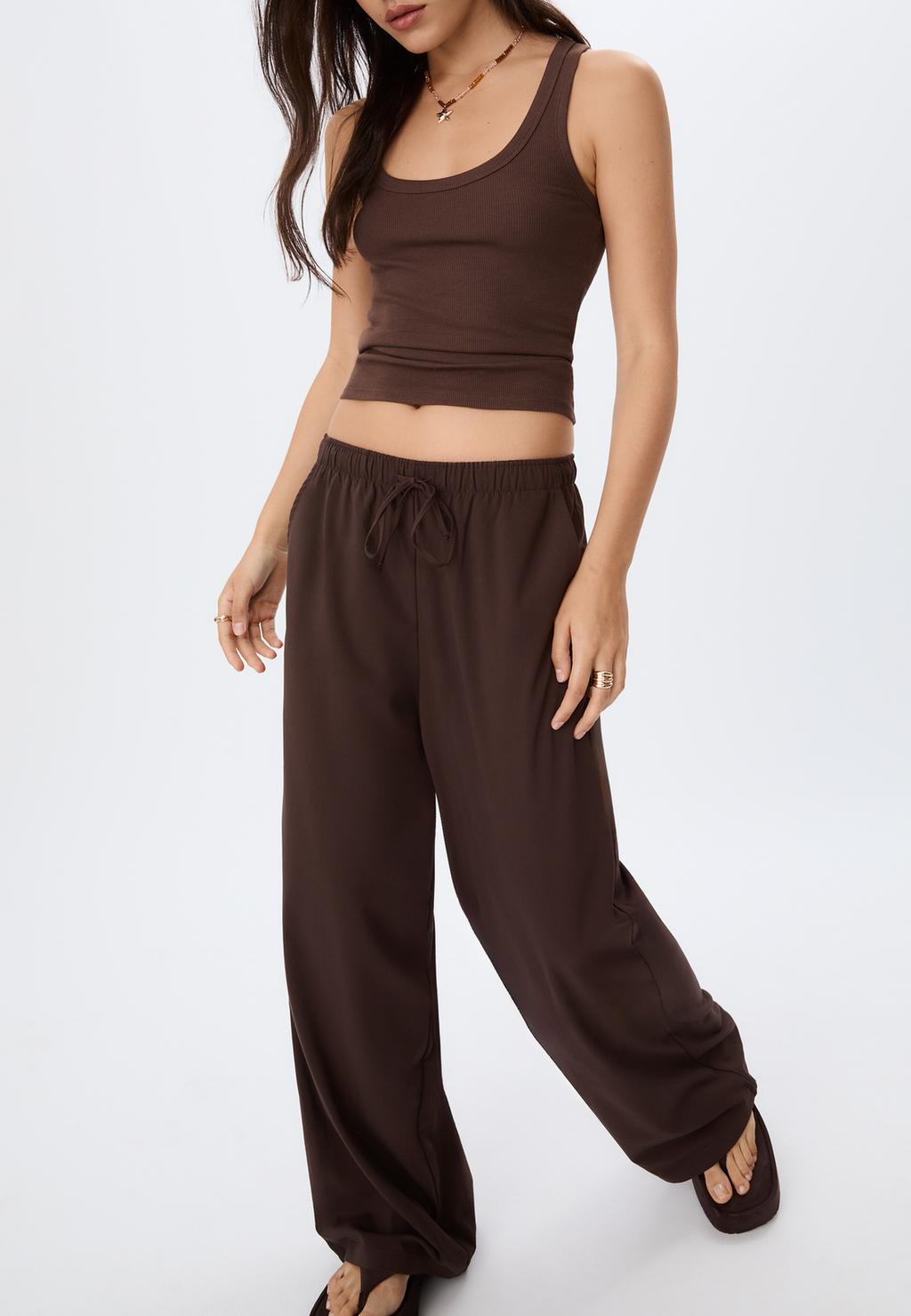 Pantalón largo fluido vestir