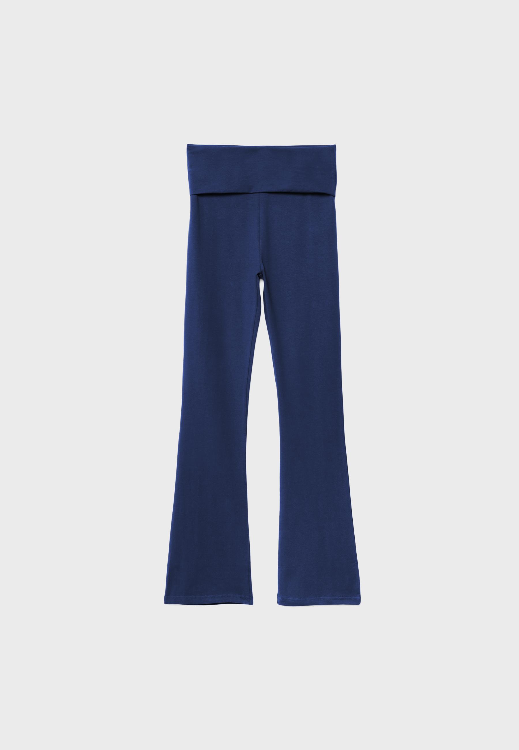Flared leggings — Dark blue