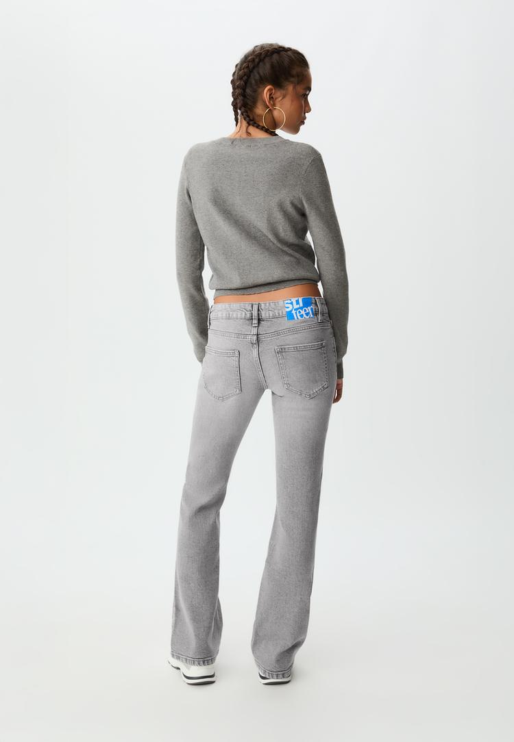 jeans bootcut fit low waist