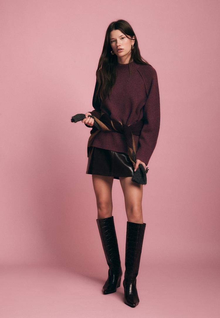 sweater de malha basico