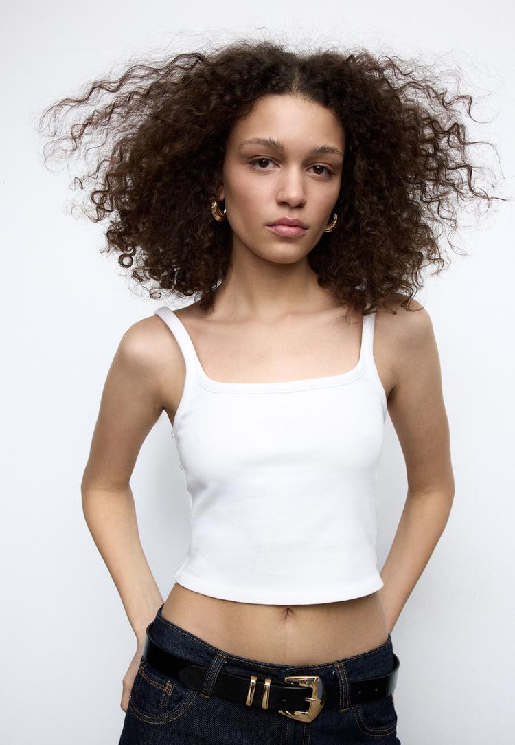 elastische top met bandjes