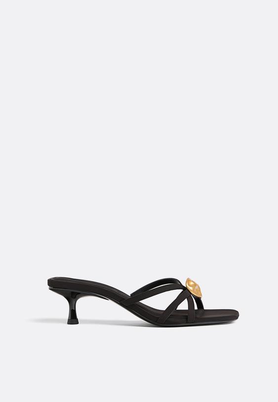 sandalias tacon joya