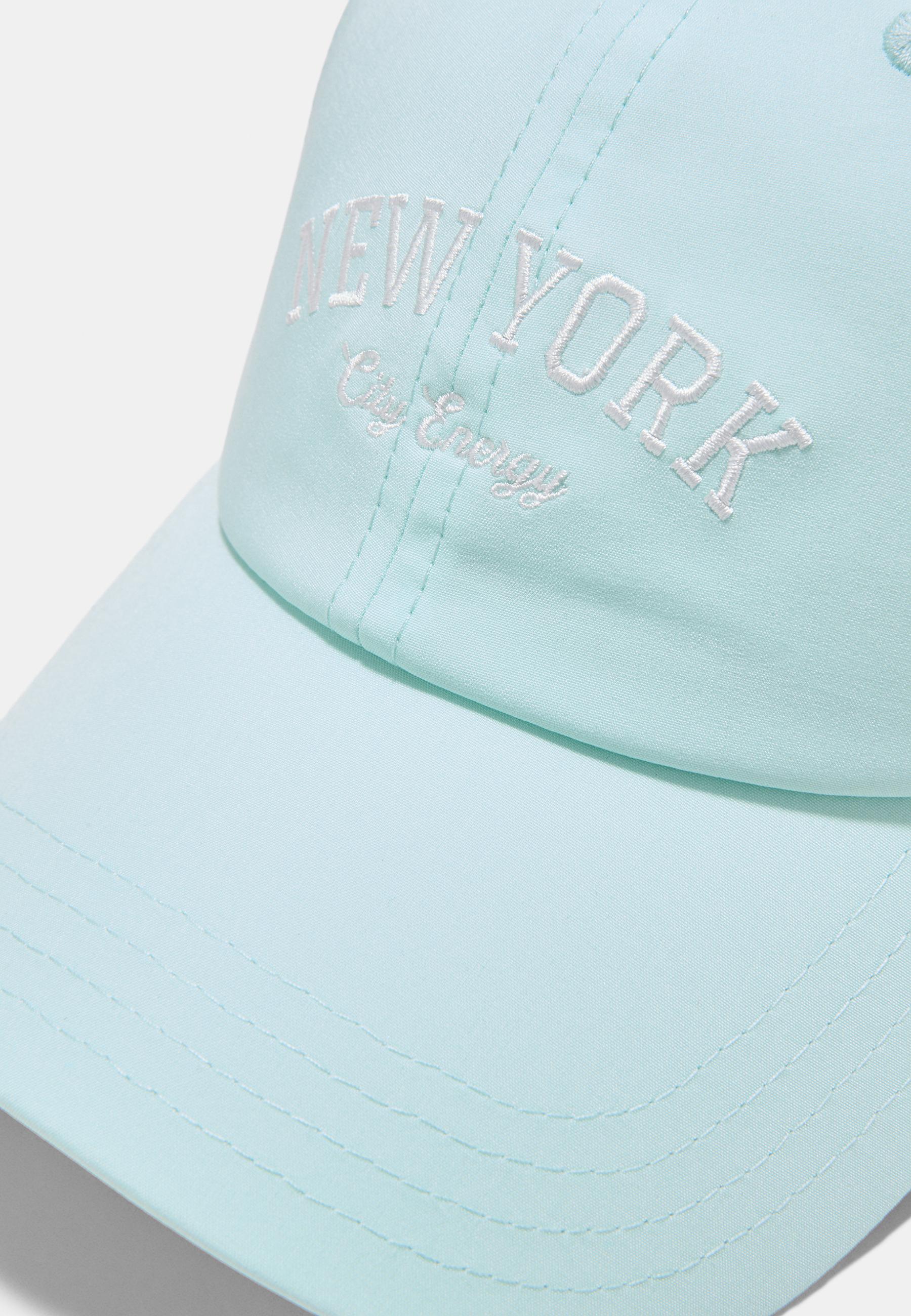 Embroidered cap — Sky blue
