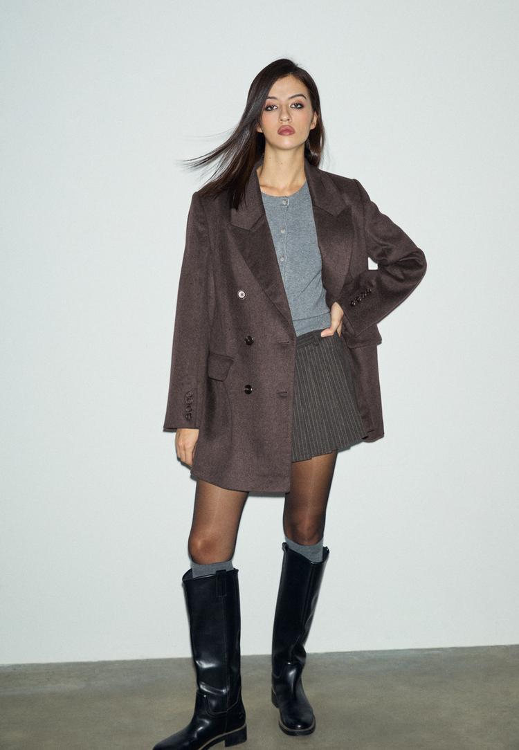 abrigo regular cruzado