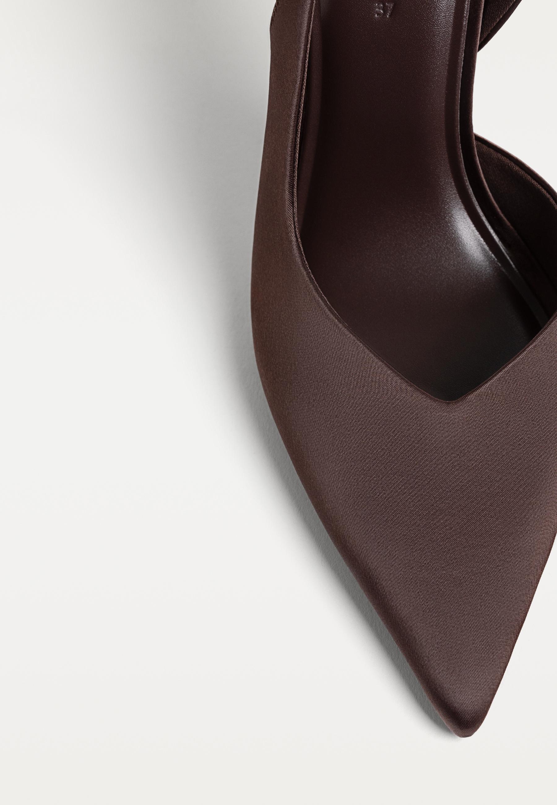 Satin-effect high-heel shoes - Women's fashion